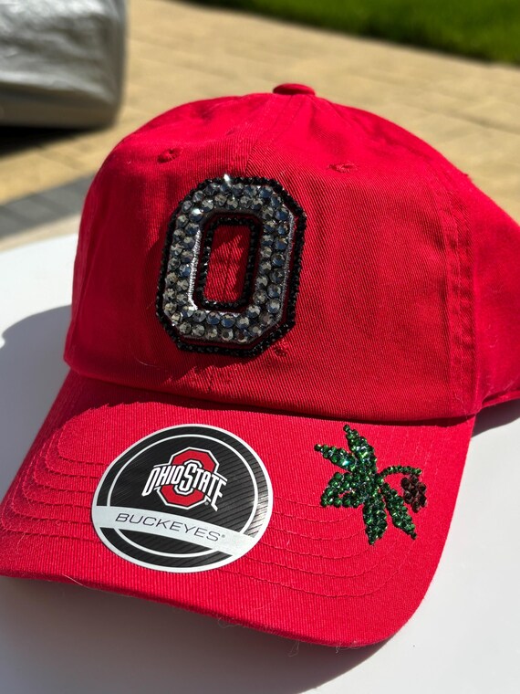 Red Embellished Cap Custom Embellished Baseball Cap | Tawni Haynes Apparel main image 3