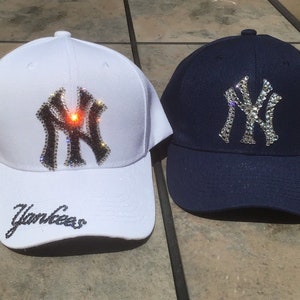 Ladies Classic Fit New York Swarovski Crystal Rhinestone Baseball Hat