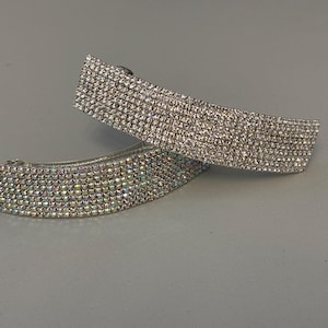 Gorgeous 4 inch Crystal Rhinestone Pave Bling French Clip Barrette