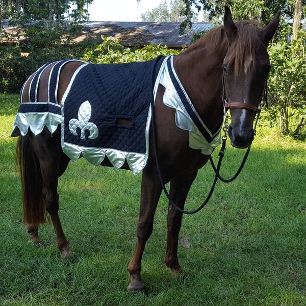 Destrier Horse Costume - Medieval Barding Costume - Equine Jousting Caparison - Made to order
