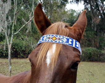 Butterfly Seed Beaded Equine Forelock or Browband Ornament Native American Style Horse Ornament gift for horse lover
