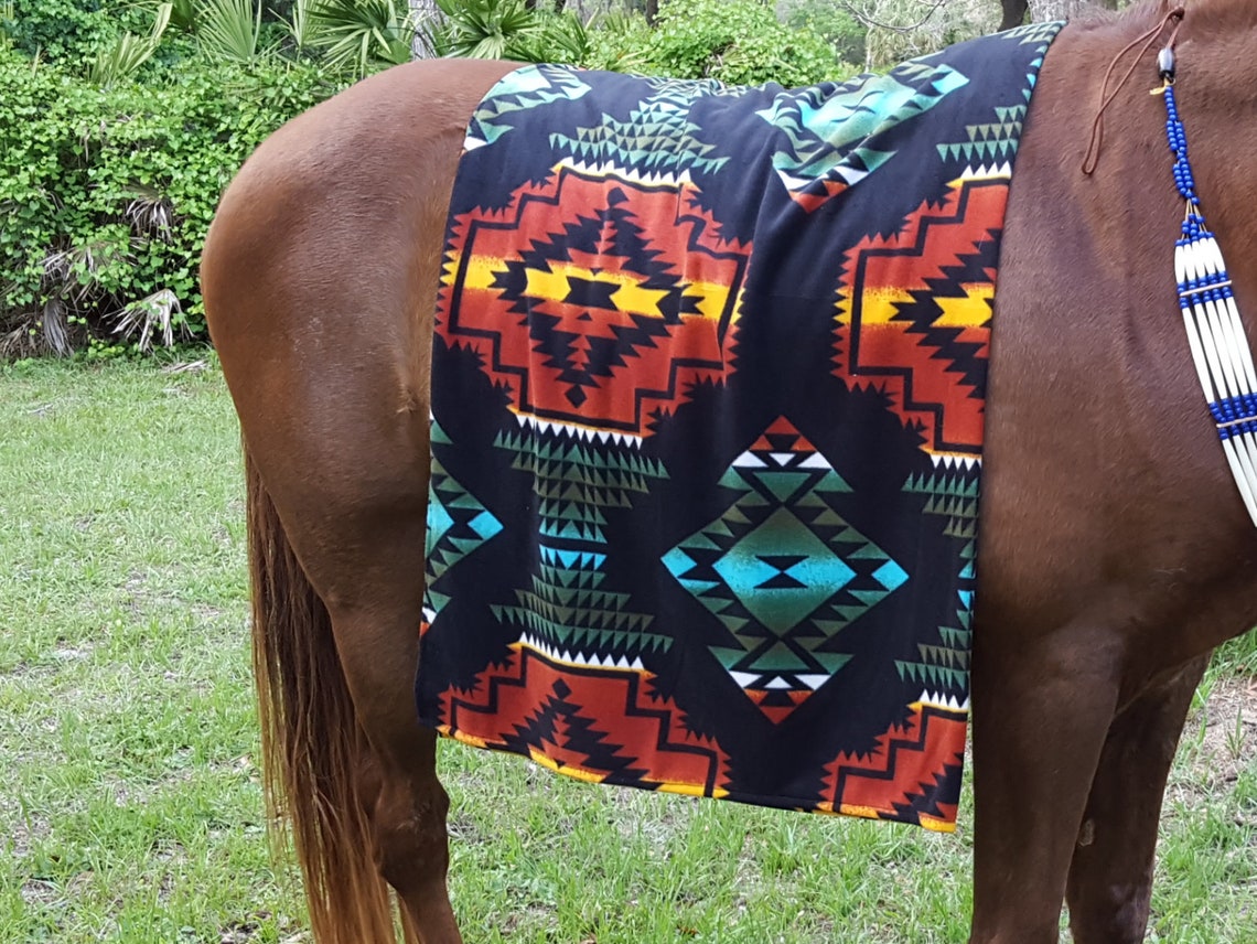 Windrunner American Indian Style Equine Blanket Horse Saddle Etsy