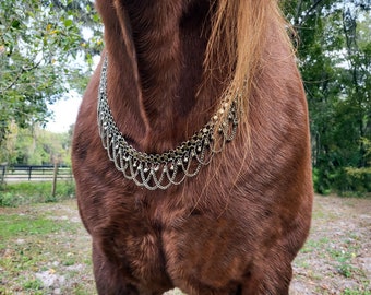 Stars and Bells Equine Necklace - Necklace for Horse or Draft - Jewelry for horses