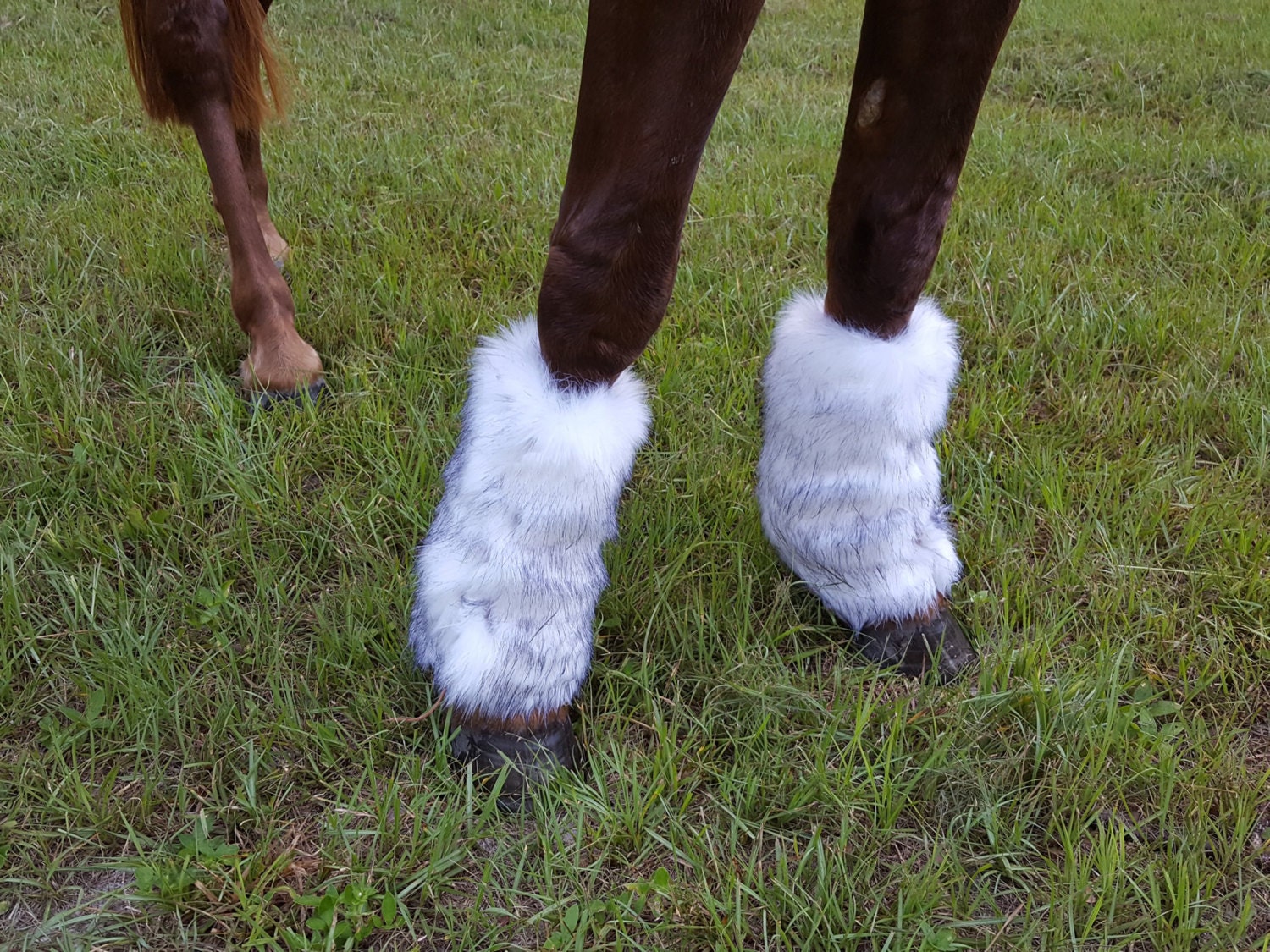 faux fur leggings