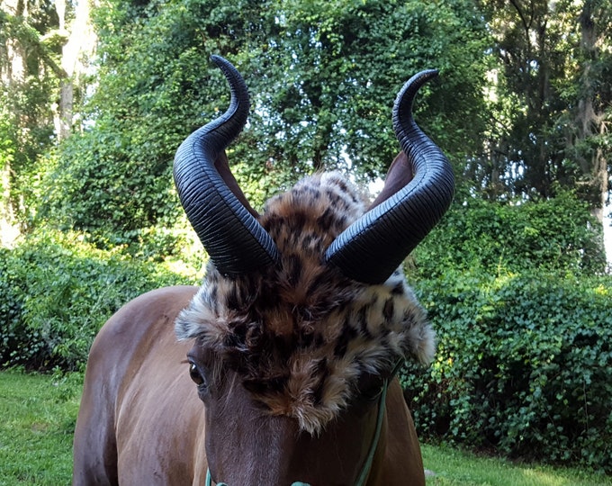 Rare Mutant Addax Horse Horns Hat Antelope Horns for Horse Etsy