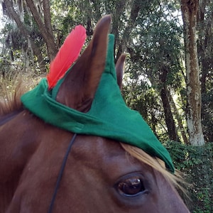 Peter Pan Robin Hood Elf Cap for Horses 
