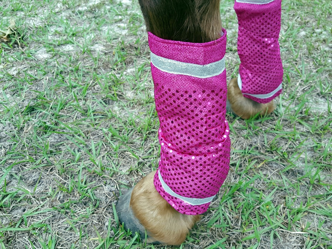 Glitter Horse Leg Wraps Costumes for Horses Red Blue Etsy