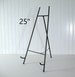 25' Tall TABLE EASEL Large Black Metal Tabletop - Home Wedding Office Display- Framed Pictures Signs Chalkboards Decorative Iron Art Stand 