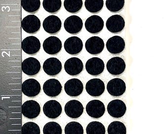 3/8" BLACK FELT BUMPERS Premium Small Self Adhesive Sticky Back Dot Pad Feet Picture Frame Tiles Cabinet Door Drawer Coaster Craft Furniture