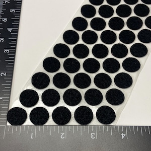 5/8&quot; BLACK FELT BUMPERS Premium Large Self Adhesive Sticky Back Dot Pad Feet Picture Frame Tiles Cabinet Door Drawer Coasters Craft Supply