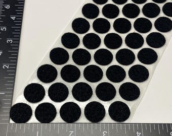 5/8" BLACK FELT BUMPERS Premium Large Self Adhesive Sticky Back Dot Pad Feet Picture Frame Tiles Cabinet Door Drawer Coasters Craft Supply