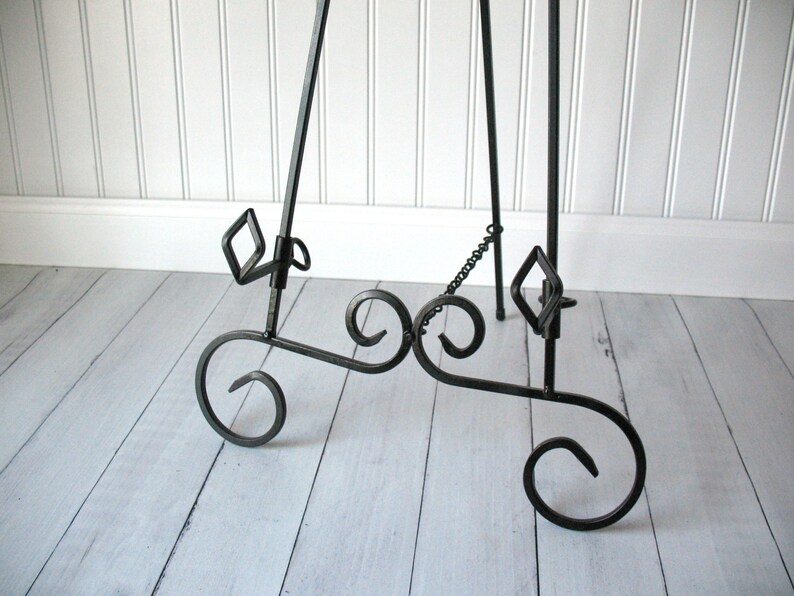 25 Tall EASEL TABLETOP Large Black Metal Home Etsy
