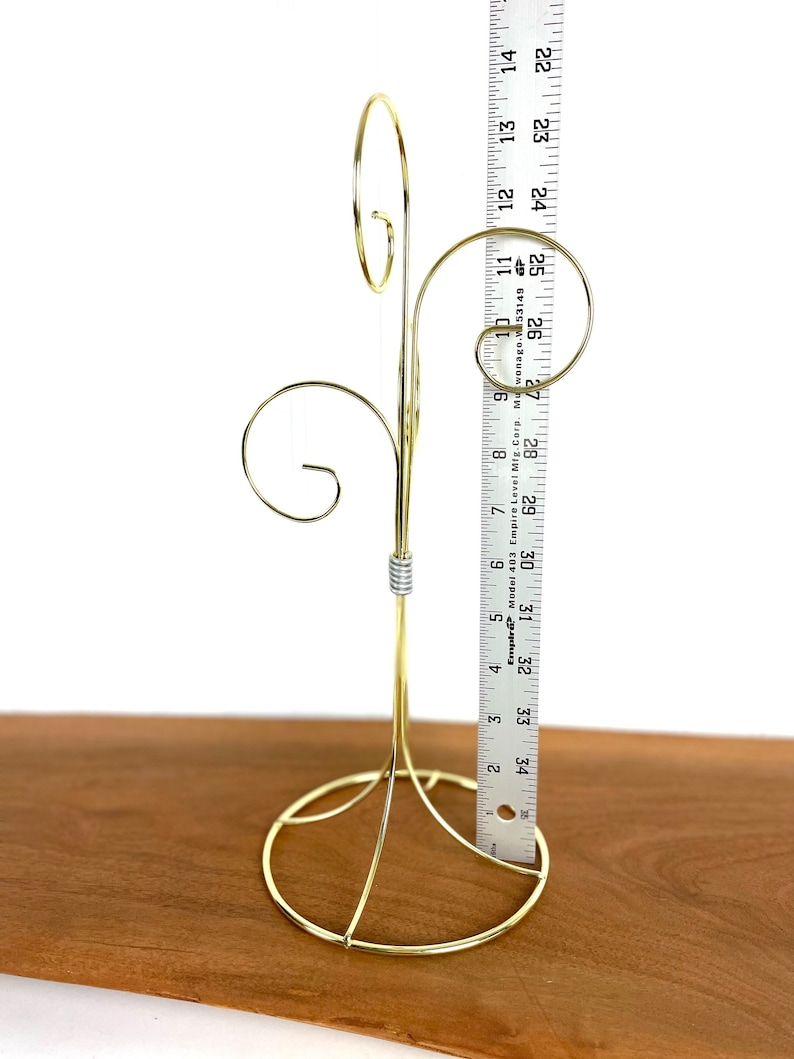 4 Arm BRASS ORNAMENT HANGER Tree Stand Metal Wire Holder Hang Etsy