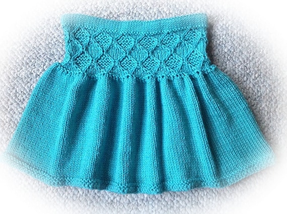 Jade Diamond A Super Cute Short Skirt Knitting Pattern for Girls