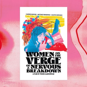 Women On the Verge of a Nervous Breakdown - Pedro Almodovar - Movie Typographic Poster *DIGITAL DOWNLOAD*