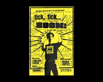 tick, tick...BOOM! - Andrew Garfield, Lin Manuel Miranda Alternative Movie Poster *DIGITAL DOWNLOAD*