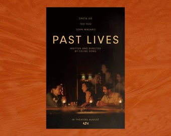 Past Lives - A24, Celine Song, Greta Lee - Pôster de filme alternativo *DOWNLOAD DIGITAL*