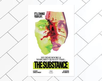 The Substance - Coralie Fargeat, Margaret Qualley, Demi Moore - Alternative Horror Movie Poster *DIGITAL DOWNLOAD*
