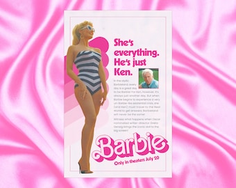 Barbie (2023) - Greta Gerwig, Margot Robbie - Alternative Movie Poster *DIGITAL DOWNLOAD*