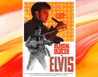 ELVIS (2022) - Baz Luhrmann, Austin Butler Pôster de filme estilo vintage *DOWNLOAD DIGITAL*