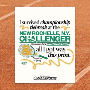 Challengers - Luca Guadagnino - &quot;I Survived Championship Tiebreak&quot; - Print *DIGITAL DOWNLOAD*