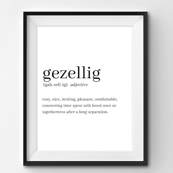 Gezellig Quotes Etsy Australia