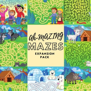 Maze Busy Book- Ah-Mazing Printables! Quiet Time Activity Book