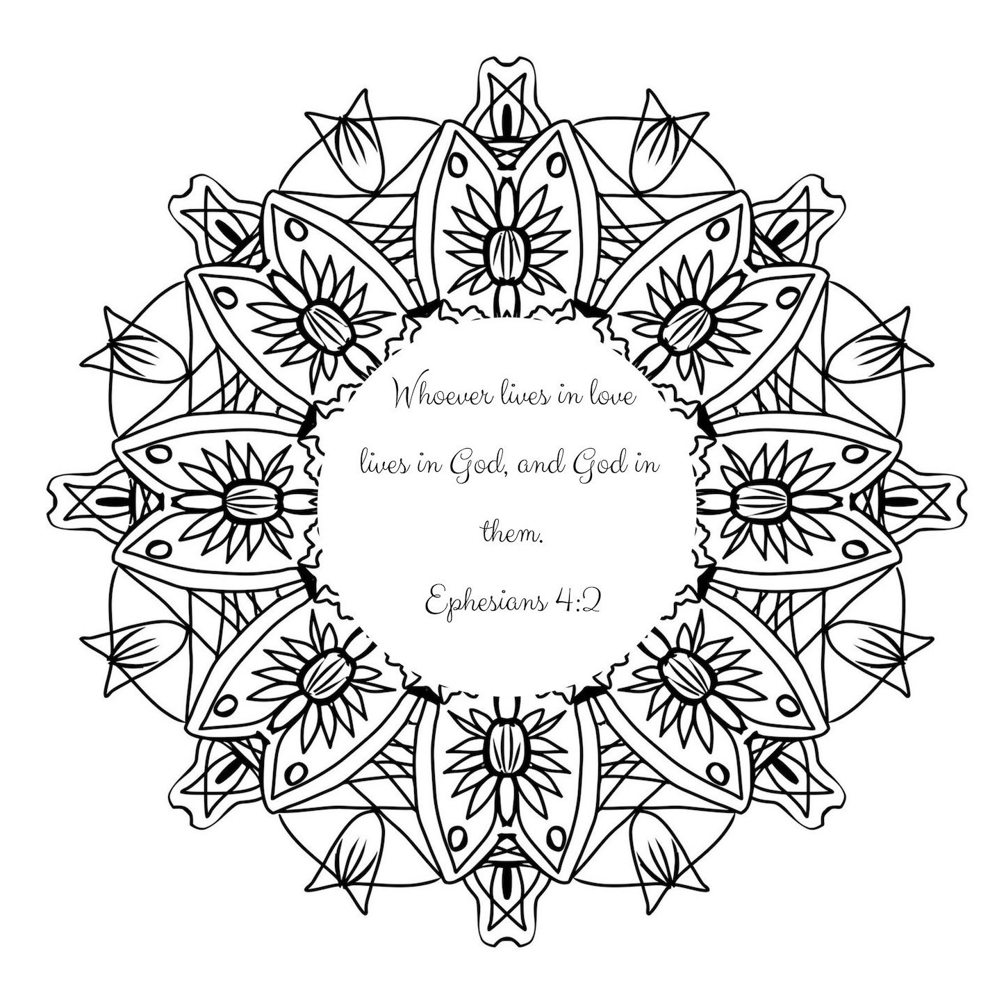 Set of 9 Mindful Mandala Coloring Sheets With Bible Verses Instant Digital Download - Etsy