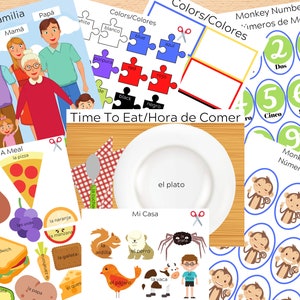 Aprender Español Ocupado Libro- Niño a Preescolar - DIY Libro de Actividades de Tiempo Tranquilo Imprimible