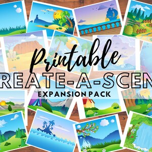 17 Page Busy Book - Create A Scene - DIY - Reusable - Printable Pages