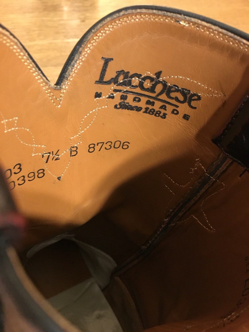 Black Cherry Lucchese Roper Boots