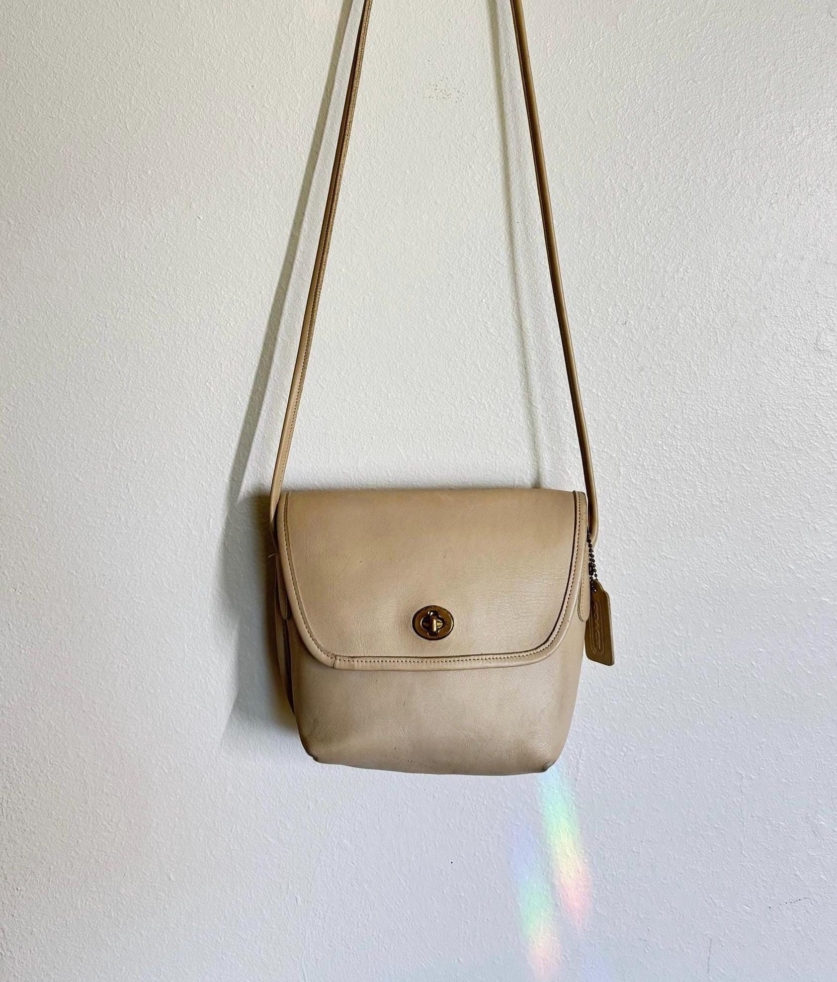VINTAGE COACH Quincy 9919 Crossbody Bag Cream - Etsy