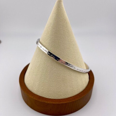 Jeanine Payer, Sterling Silver Hand Engraved Cuff Bracelet