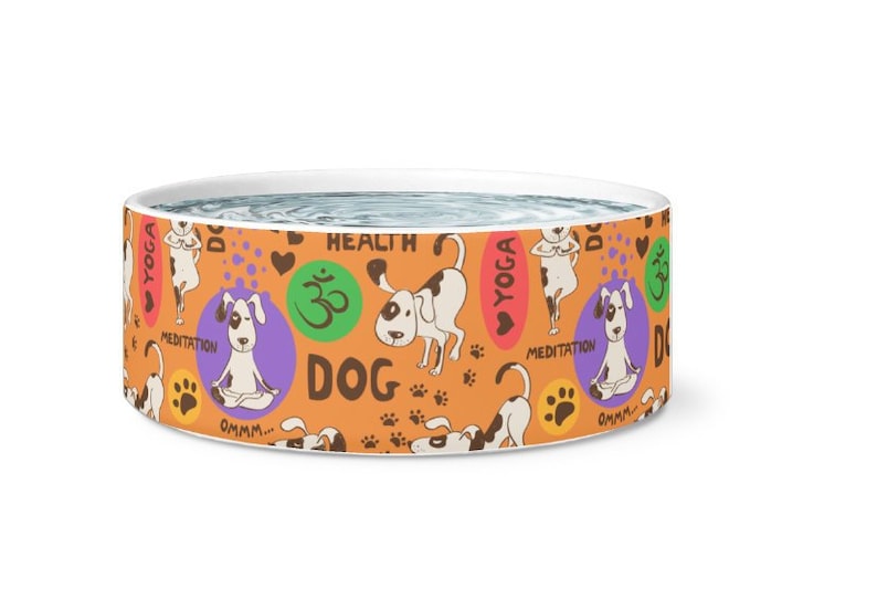 Large Dog BowlYoga Pet BowlDog Water BowlPet Food BowlCeramic Dog BowlModern Dog BowlBig Dog GiftFood and Water BowlsNamaste