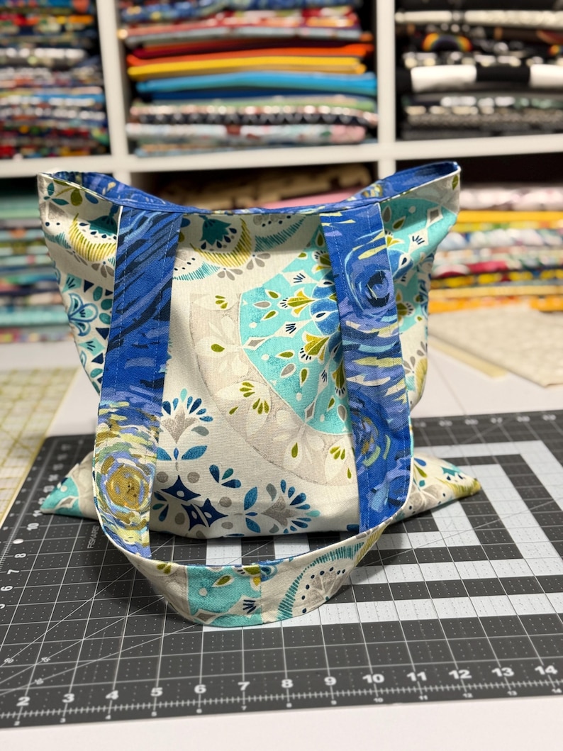 Quilted Reversible Tote Bag