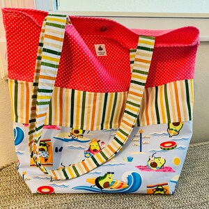Large Beach Bag, Tote Bag, Handmade