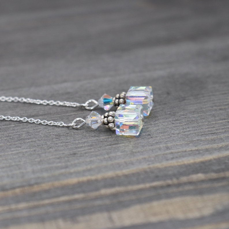 Crystal Threader Earrings Swarovski Crystal Ear Threaders Etsy