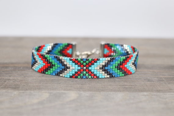 Cuff Bracelet Beaded Western Jewelry for Her Cute Christmas