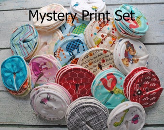 Mystery Print Set of 6, 12, 18 or 24 G-Tube Covers | Button Covers | Feeding Tube Pads | GJ Pads | Mic-key Button | Mini Button | Peg