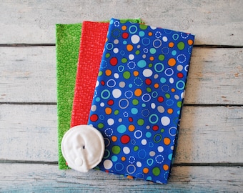 Dots and Circles -- Set of 6 G-Tube Pads | G-Tube Covers | Button Covers | Feeding Tube Pads | GJ Pads | Mic-key Button | Mini Button | Peg