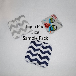 Trach Pad Size Sample Pack | Tracheostomy Pad | Trach Dressing | Tracheostomy Dressing | Reusable Split-Gauze Pad