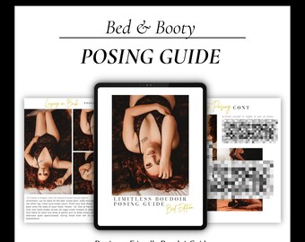 Bed Boudoir Posing Guide • 50+ Sexy & Comfortable Poses for Photographers • Instant Download PDF • Boudoir Education Posing Guide