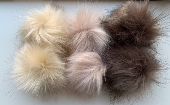  Faux Fur Pom Poms For Hats