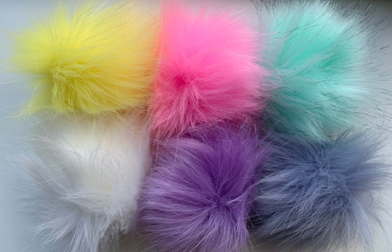  Faux Fur Pom Poms For Hats