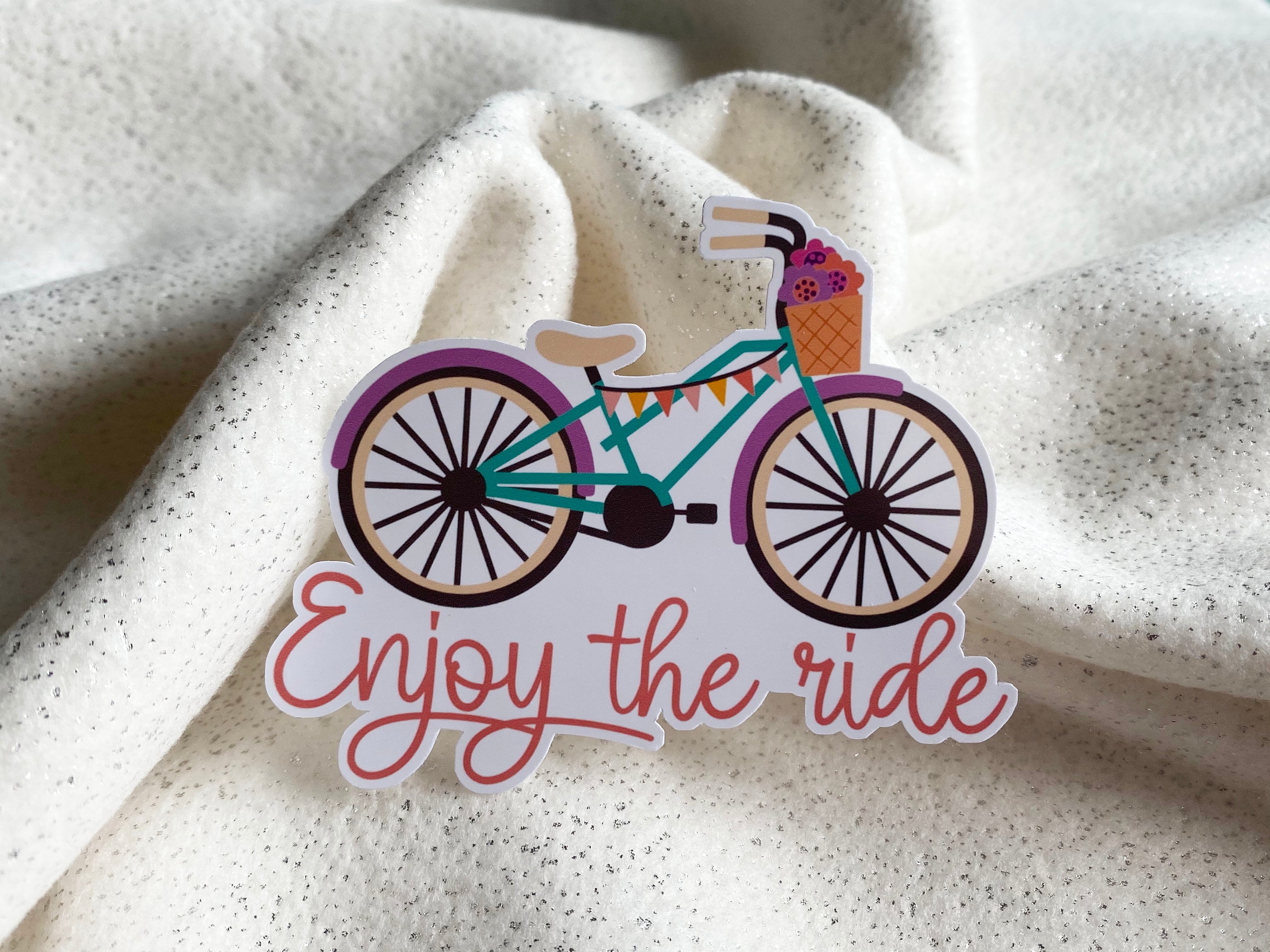 STICKER en vinyle motif vélo 8 cm x 7 cm. Bicycle vinyl Etsy