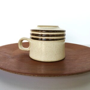 Set Of 2 Denby Sahara Mugs From England, Denby Contemporary Coffee Cups In Beige and Brown image 6