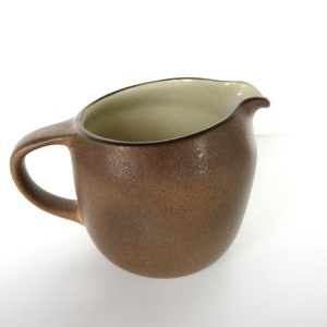 Heath Ceramics Creamer In Sandalwood, Edith Heath Small Pitcher, Modernist Dishes, Mid Century Minimalist Milk Pot image 3