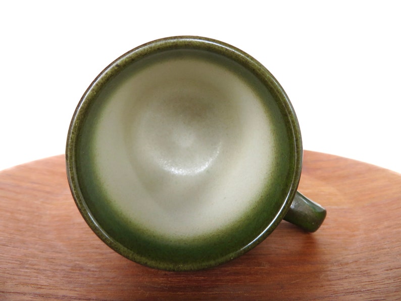 Single Heath Ceramics Mug In Sea and Sand, Vintage Edith Heath Ceramics, Rim Line Stacking Coffee Cup Multiples Available image 9