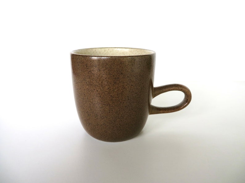 Vintage Heath Ceramics Studio Mug in Sandalwood, Edith Heath Low Handle Coffee Cup, Modernist Ceramics From Saulsalito image 9