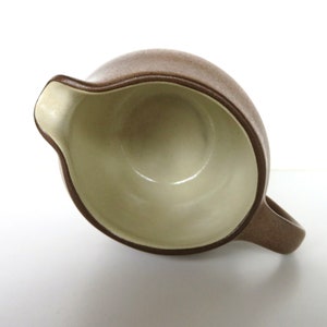 Heath Ceramics Creamer In Sandalwood, Edith Heath Small Pitcher, Modernist Dishes, Mid Century Minimalist Milk Pot image 6
